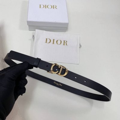 c'est Dior 腰带 2.0毫米黑色光滑牛皮革 双面进口小牛皮腰带