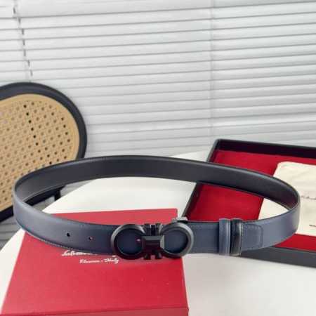 男士费拉，、柔软细腻，百搭大方，宽3.5Cm 、 官网同步，商务休闲均可使用！ 黑配蓝色双面均可佩戴 - 点击图像关闭