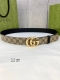 宽度3.5 Cm Gucci Marmont系列每一季都会推陈出新，为灵感源于70年代的标志性gg配件注入现代精髓。Supreme帆布印花 腰带反面采用黑色皮革