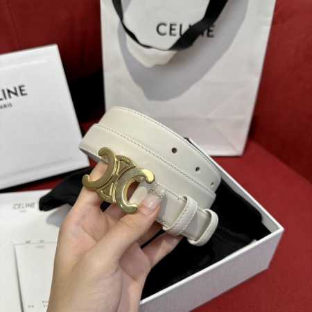 特 赛琳〖Céline〗女士腰带 带身采用进口双面牛皮 搭配凯旋门扣 手感柔软细腻，上身效果超级好看 宽度2.5Cm - 点击图像关闭