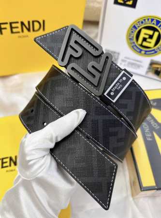 皮带：Fendi.芬迪..顶级原单复刻. 腰带：百分百头层牛皮，保证真皮。双层ff斜面磨砂烤漆24K纯钢扣材质，永不掉色纯手工一针一线缝制小牛皮正反双面 - 点击图像关闭