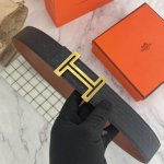 爱马仕 特种皮腰带系列 原厂五金精品不锈钢扣 手感柔软舒适 宽3.8Cm