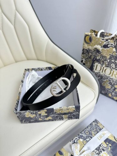 特 Dior 2.0cm腰带 双面原版牛皮 搭配CD标志性扣头 原单品质