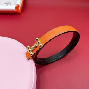 简装2.5双用皮女生荔纹皮带 配饰2.5H不锈钢双用皮H扣腰带 3L2025