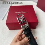 特 品牌： 菲拉格慕 新款进口小牛皮，手感细腻柔软。搭配纯钢自动精品钢扣，男士必备！宽度：3.5Cm
