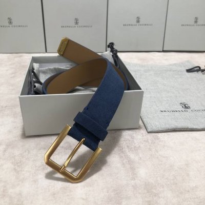 配原版包装，Brunellocucinelli布内罗 古奇拉利3.5宽男士真皮磨砂牛皮双面头层意大利品牌，休闲装搭配设计风格，欢迎大家转载图片。