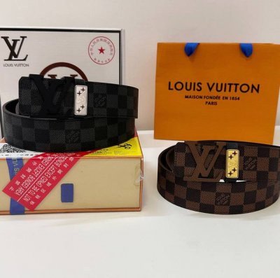皮带：Lv.路易威登顶级复刻- 腰带：原单品质百分百进口头层牛皮，保证真皮。砂面哑色Logo标志工艺.真空电镀.永不掉色.24K纯钢扣头层老花，灰花，黑格，棕格