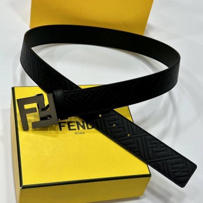 Fendl 芬迪 专柜同款 宽40Mm双面原版小牛皮 搭配单钌钯电镀扣 完美的手感.油边 出众的设计.风格 高贵奢华 时尚大方 高清实拍 货真价实 品质保证