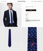 Lv男士领带系列 L老花字母提花领带 ，稀有展现精湛手工与时尚优雅的理想选择，这款领带将标志性的路易威登Damier图案以同色调手法演绎的更显雅致风范。让男士可