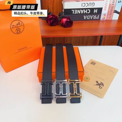 原版品质打孔 品牌：爱马H家 男款 颜色：黑 扣头：金 银 黑 扣头：原版精品纯铜五金扣头 带身：原版牛皮 尺寸：宽约：3.8Cm 长约：95Cm-125Cm