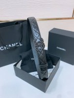 Chanel经典双C皮带腰带 新款Logo扣搭配进口胎羊皮带身，质感满分，简直身春日里的点睛之笔，皮带直径3.0Cm