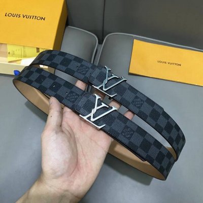 L0Uis Vuitt0N 今季新品 原單腰帶 寬度35毫米 經典防水帆布面料進口磨砂牛皮做底 搭配新款精鋼五金 百搭易襯