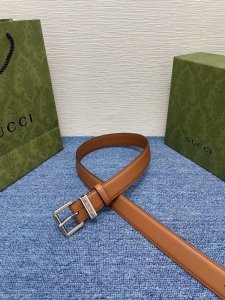 Gucci 经典款面进口原厂皮 搭配原版平纹底 精品针扣 宽3.0Cm 潮流百搭 时尚人士必备