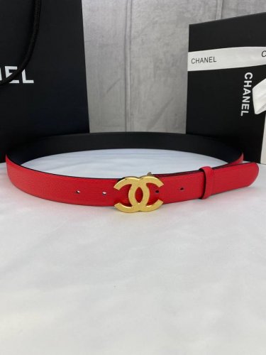 宽度3.0Cm Chanel 香奈儿 荔枝纹两面牛皮金 银 色砂面钢扣。
