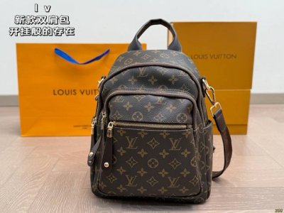 Lv新款双肩包 开挂般的存在 包身轻便 百搭 给予满满的高级感 尺寸23 30