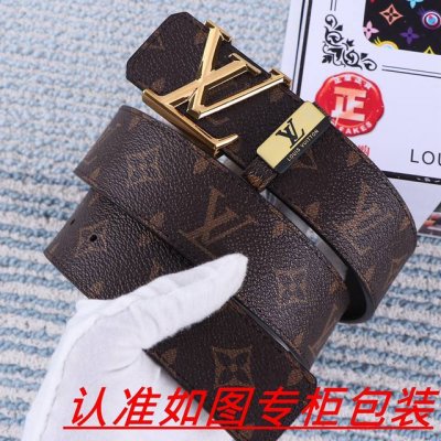 品名：Lv..路易..威登原单 材料：百分百头层牛皮，保证真皮。24K纯钢扣双面可用专柜同等质量， 送人自用首选 包装： 请认准如图专柜包装，赠送打孔器，银联发