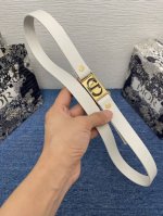 30 Montaigne Treasure 腰带190 20 毫米白色光滑牛皮革 编号: B0699Qmod_M 。 这款 30 Montaigne Treas