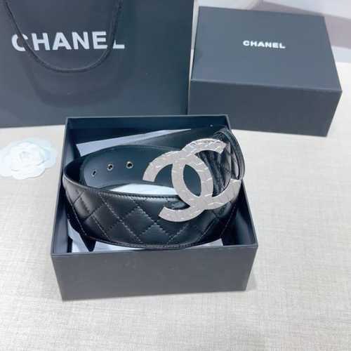 5.0Cm香奈儿腰带，双面头层羊皮搭配牛皮，长度：75.80.85.90.95.100.105欧，铜五金扣原版开模定制