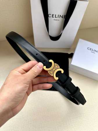 宽度2.5Cm Celine Triomphe中号光滑进口牛皮革腰带 头层牛皮 中腰 宽度1英寸 2.5厘米 Triomphe - 点击图像关闭