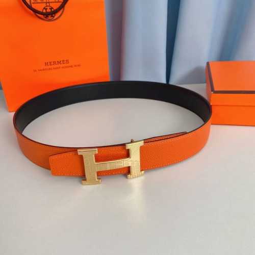 爱马仕 Hermes 38Mm腰帶 精钢五金 搭配togo皮，双面可用，