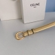 特 赛琳CELINE 头层牛皮革，纯铜金属件，宽度： 2.5厘米