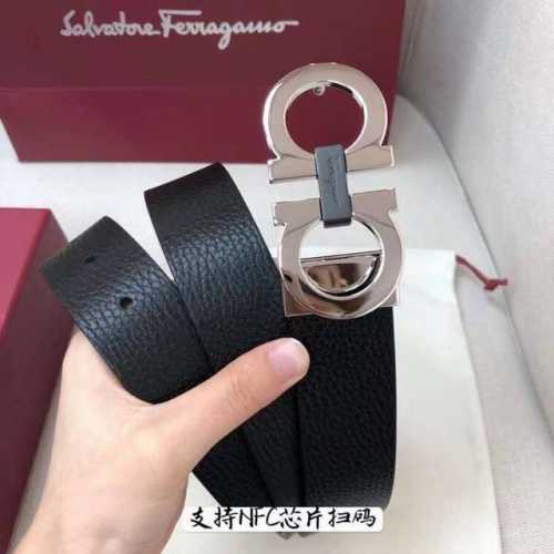 配专柜包装，菲拉格慕 35Mm！海外代工厂出货，采用双面自然甩头层牛皮，风格现代，为日常造型增姿添彩，达到修身效果，区别一般市场货。高端大气