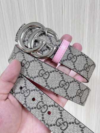 30Cm当季新款，一面帆布印花，一面进口粉色牛皮双面可用，3.宽粉底牛皮挂扣. - 点击图像关闭