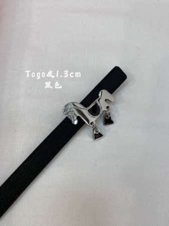 官网同步-Hermes-Glenan皮帶扣&雙面皮腰帶 13Mm 鍍鈀金属皮带扣 小牛皮双面腰带 - 点击图像关闭