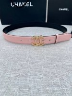 宽度3.0Cm Chanel 香奈儿 原版碰纹牛皮金 银 色镶钻钢扣。