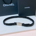 chanel 23S C水钻 方框Logo扣 小牛皮 银色金属 与 金色金属 2.0Cm精品 弹力十足 百搭 优雅 码数含扣S=65Cm总长 可用75 80 8