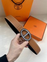 特 HermèS 爱马仕皮带 原单品质 进口头层牛皮 手掌纹搭配黑色平纹底 38Mm宽 搭配官网经典施华洛水晶钻扣 银扣
