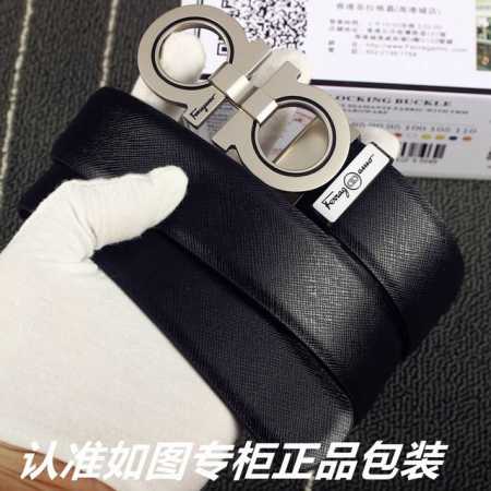 品名：菲拉格木原单 型号：请认准如图专柜包装，赠送打孔器 材料：百分百头层牛皮，保证真皮。24k纯钢扣双面可用专柜同等质量， 送人自用首选 包装： 请认准如图专 - 点击图像关闭