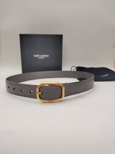 特 浅灰色 3.0Cm杨树林古金针扣， 款Saint Laurent 圣罗兰女士腰带皮带 Ysl 爱极了，配衣服太漂亮啦
