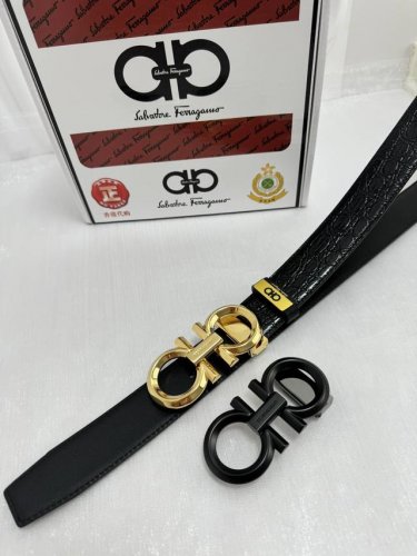 品名：菲拉格幕 原单 材质：原单牛皮腰带 百分百头层牛皮腰带保证真皮，24K纯钢扣，专柜原单品质、做工精细，时尚大牌，送人自用首选 包装： 请认准如图专柜包装赠