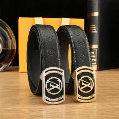 特 路易威登自动秘原单品质专柜官网同步宽度 Cm自动精美扣头意大利双面进口头层小牛皮原版花纹手感极佳 上身郊果棒男士最爱商务休闲长度100一 下单请留言长度，亚