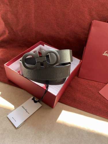 Salvatore、 Ferragamo 基础经典男款3.5Cm 官网有售 专柜同步最新原版定制扣头 两面头层牛皮 顶级 原单扣150