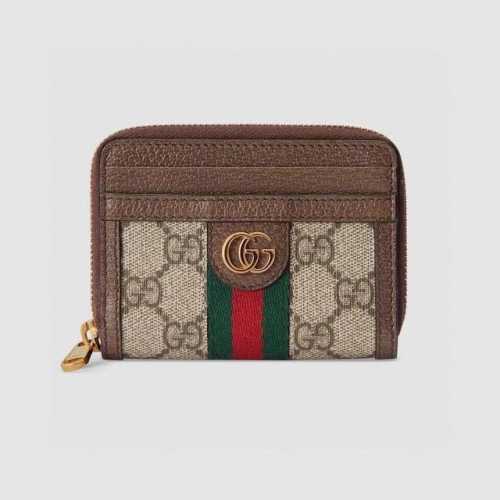 颜色 黑色 尺寸 11X10型号 195508Gucci 专柜最新款火爆登场！采用头层牛皮，做工精致，媲美专柜！多功能小钱包卡包