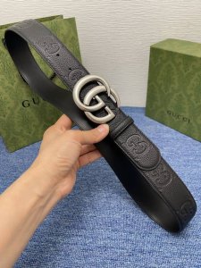 55098 Gucci 经典款进口原厂印花面 搭配原版皮底 精品钢扣 宽4.0 Cm 经典永不过时款 潮流大方 时尚百搭