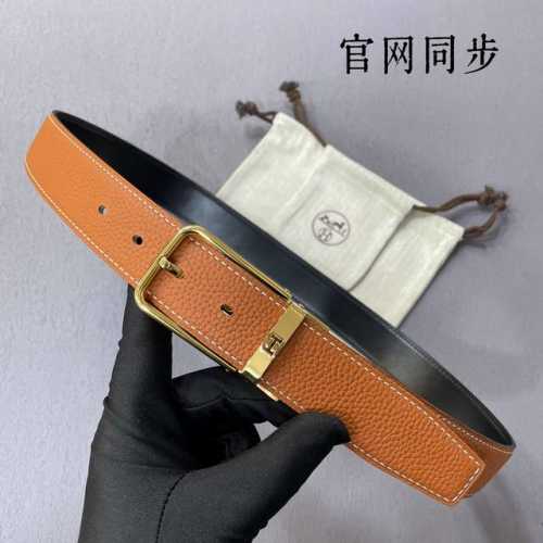 Her~Mes- 宽度35Mm精品 双面 原版皮 配精品扣，顶级品质，精工制作，高端奢华