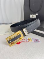 品名：万宝龙.Montblanc原单·腰带·自动皮带 型号：自动带，原版新款纯钢材质自动扣，双面头层牛皮实物拍摄， 材料：百分百头层牛皮，保证真
