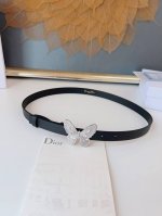 特 Dior 24早春 MéTamorphose 腰带 2.0Cm光滑牛皮革 超級火 蝴蝶搭扣系列