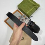 特 Gucci 古奇官网经典 正品规格 3.8Cm原版品质头层小牛皮压花 进口头层底 双G抛光旋转亮面扣