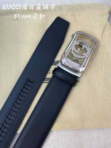 特 古奇-男士自动腰带- 宽度35Mm 316精品钢扣 精工打造 手感柔软 可以裁剪