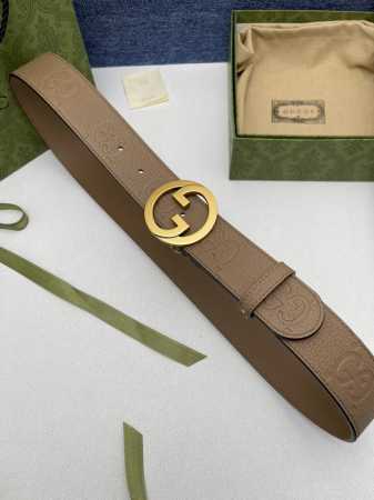 品牌 古驰 Gucci 描述 采用高级Gucci Signature真皮精制而成，触感厚实，饰以双G商标带扣。腰带为意大利尺寸，请在购买前参阅腰带尺寸指南. 原 - 点击图像关闭