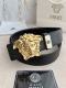 品名：Versace.范思哲原单腰带 皮带 型号：挂扣，经典人头纯铜材质扣头，图片实物拍摄 材料：百分百头层牛皮，保证真皮。24K纯铜扣双面可用专柜同等质量，