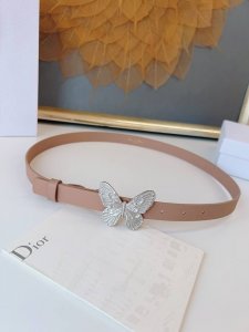 特 Dior 24早春 MéTamorphose 腰带 2.0Cm光滑牛皮革 超級火 蝴蝶搭扣系列
