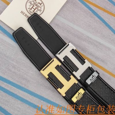 腰带皮带：爱玛仕原单牛皮腰带 男款皮带：材质百分百头层牛皮腰带保证真皮皮带，专柜原单品质、做工精细，时尚大牌，送人自用首选包装： 请认准如图专柜包装赠送打孔器手