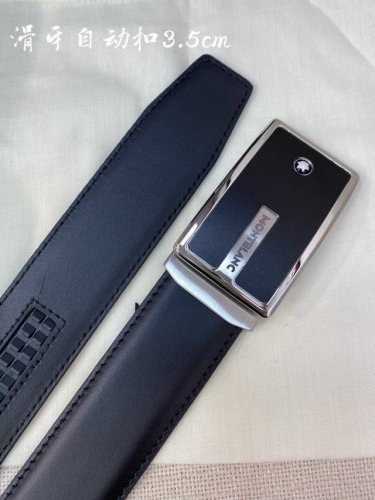 特 万宝龙男士自动腰带- 宽度34Mm 316精品钢扣 精工打造 手感柔软 可以裁剪
