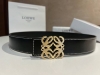 Loe～We罗意～威男士西班牙风格，品牌徽标金属扣双面用牛皮带身，风格细节绅士时尚商务休闲简约日常职业通勤度假帅气潮款。4.0
