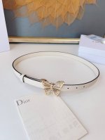 特 Dior 24早春 MéTamorphose 腰带 2.0Cm光滑牛皮革 超級火 蝴蝶搭扣系列